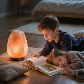 Lampka solna nocna dla dziecka sól z KOPALNI 7-8 kg + żarówka